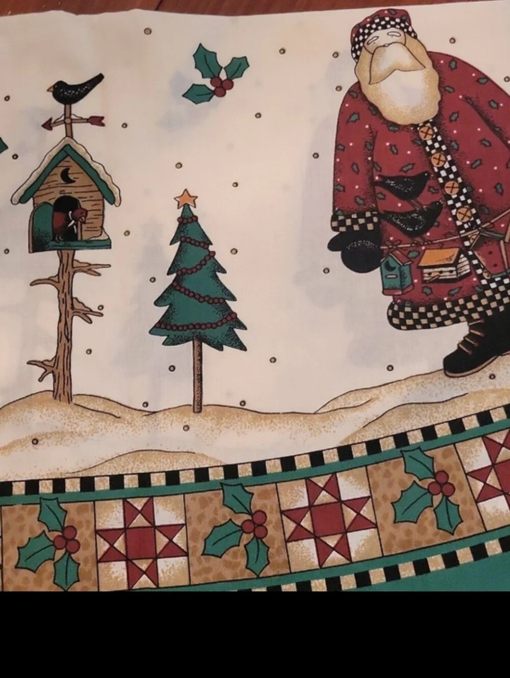 Adorable Wilderness Santa Tablecloth 59